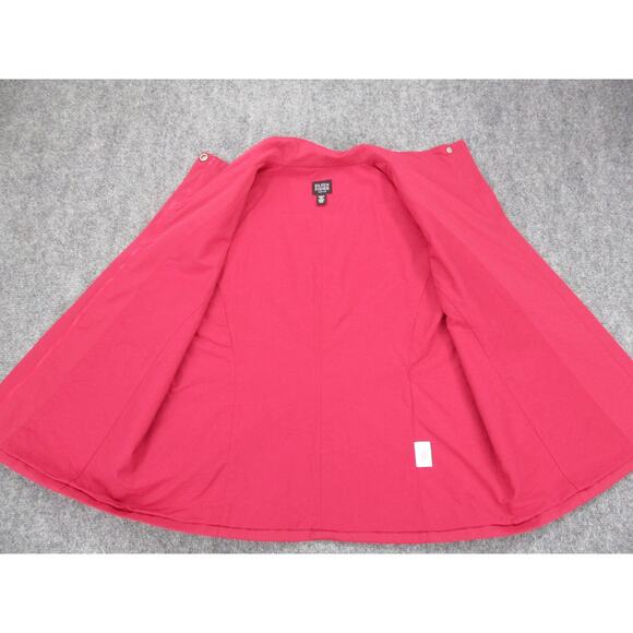 Eileen Fisher Vest Womens Petite Medium Pink Funnel Collar Two-Way Zip Pockets - Picture 10 of 16